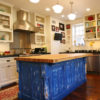 Bain Custom Woodworking - Antiqued Painted Kitchen Cabinetry